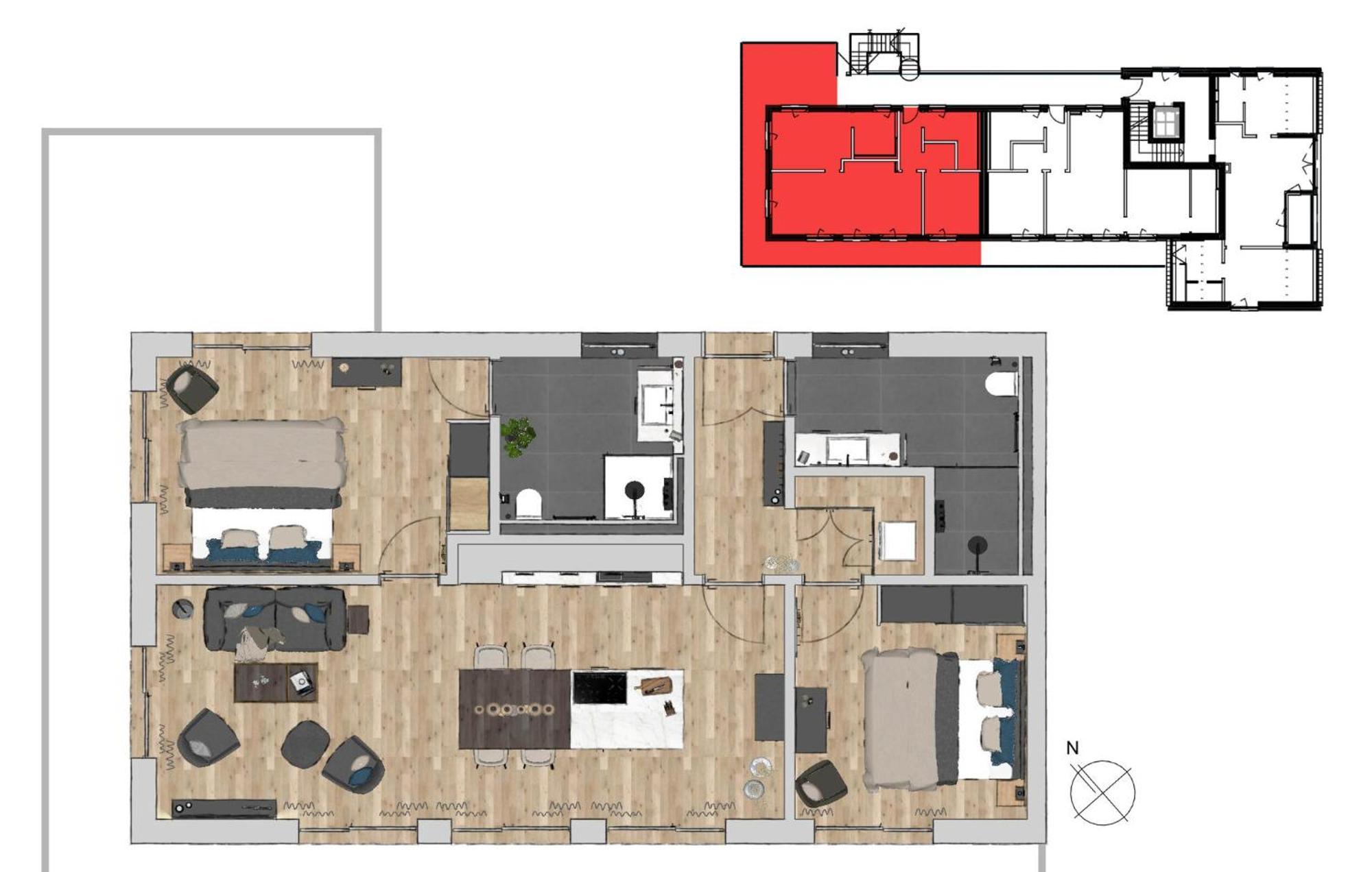Penthouse Mit Meerblick Nordstrand Exterior foto